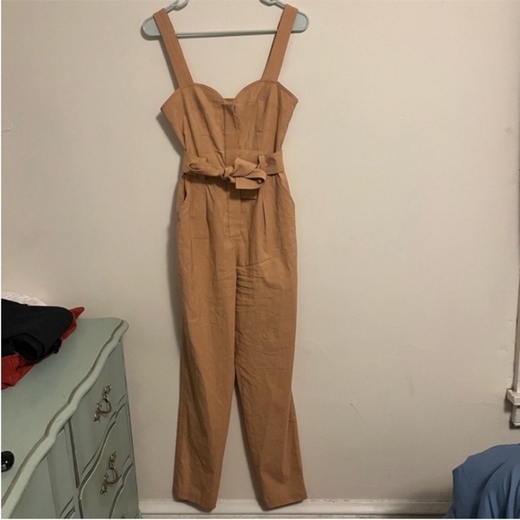 A.L.C. Cyprus Linen Jumpsuit Rose Ash 2 - Picture 4 of 9